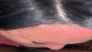 Hot toughened up Jade Nile rubs her hairy pussy while riding difficult dick