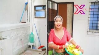 Awful bitch Corina strips and mastrubates with a dildo