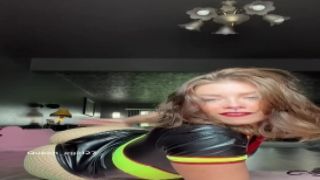 Mischievous cheerleader delights in drawing 10 inches of huge black cock
