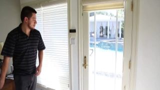 Athena Faris offers a deepthroat blowjob and licks balls and rectum on POV cam