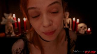 Slim and hot ladyboy Kalena gets her stiff penis sucked by kinky dude