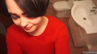 Hot tempered blonde harlot takes pleasure in riding hard pole and rubbing her clit