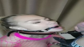 Katja Kassin fucks slit of locked up and suspended slave