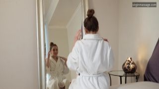 Provocative slut Charity Bangs has difficult gangbang fuck session