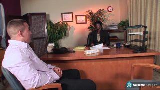 Slutty office babe Teal Conrad pounds dick in the office