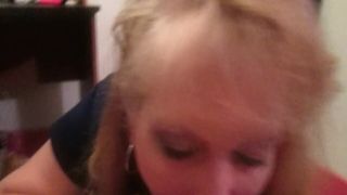 Pretty light haired chick gets drilled hard on the bed